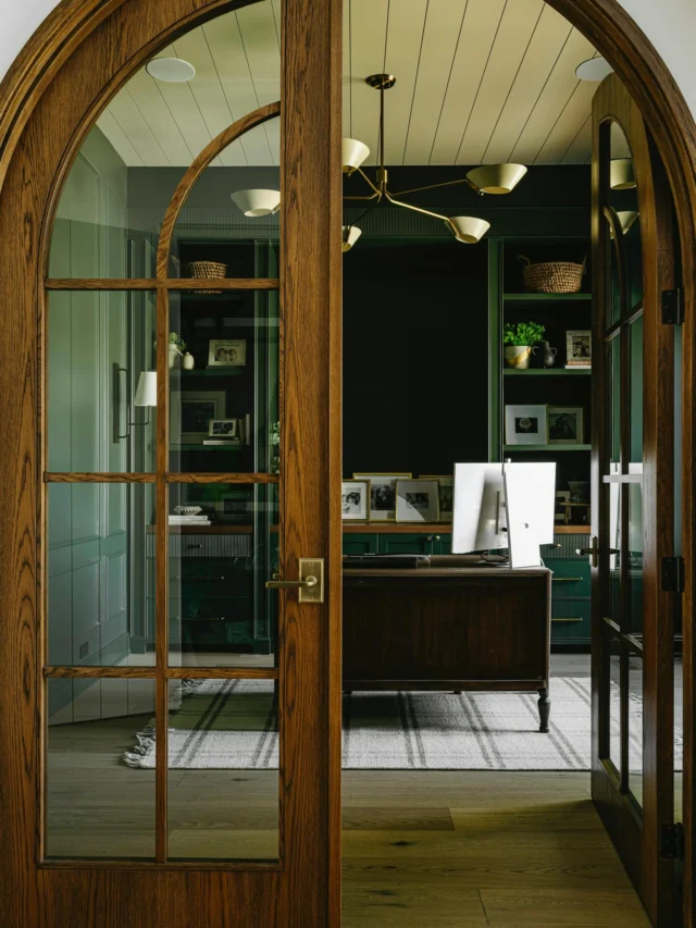 Some details are meant to create anticipation.

These custom double doors were designed with a soft curve to echo the archways throughout this home. Crafted in wood and glass, they were intentionally given a vintage feel that is timeless, layered, and full of character.

Beyond them sits a moody green office, but the threshold is part of the experience. When we work with skilled artisans, every element becomes an opportunity to create something truly one of a kind.

If you could add one handcrafted detail to your home, what would it be? Let us know in the comments.

Design and Interiors By @bossdesignltd
Custom Built Doors By @culham_custom_woodwork
Photo By @ayoerinle.co 

YEG Interior Design | YEG Custom Home Design | YEG Homes | YEG Vintage Design | Custom Home Designers